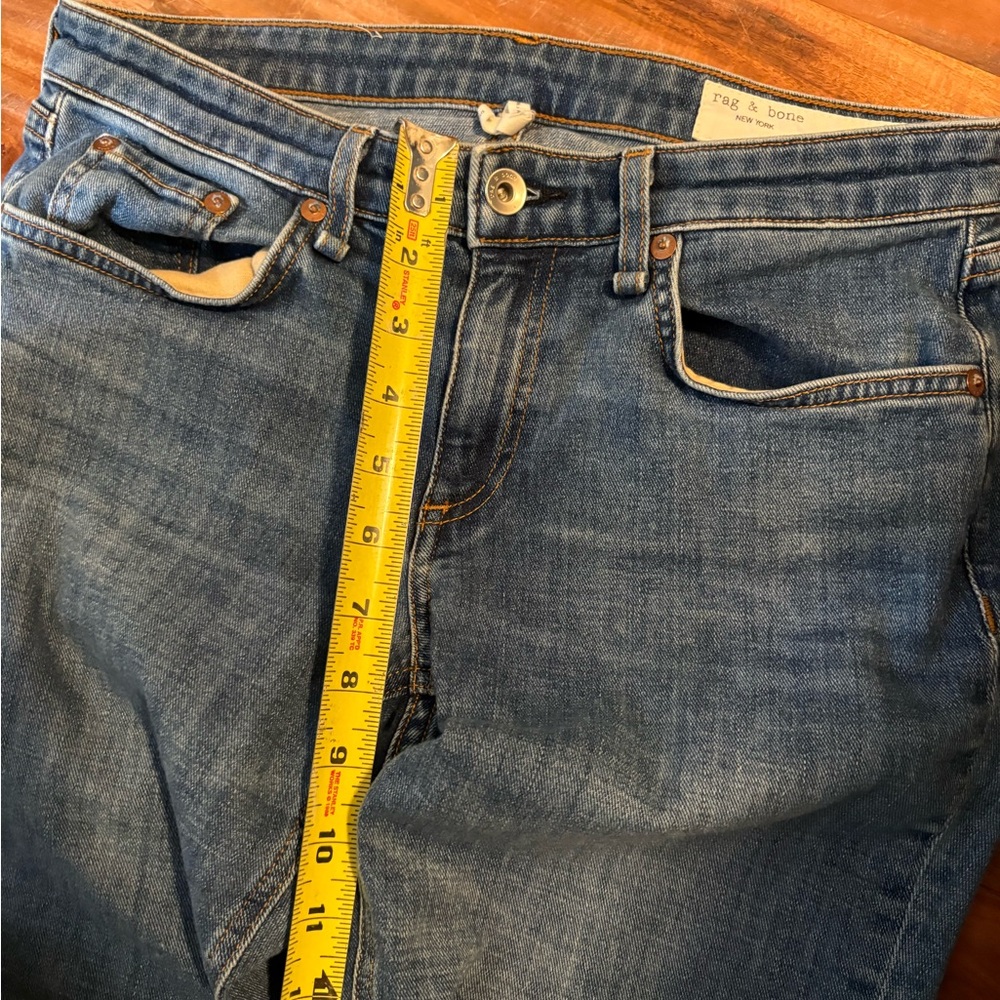 Rag & Bone Mission Skinny Jeans Size 25 Medium Wash Stretch‎ Denim (0394) - Picture 5 of 9